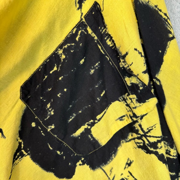 Step In Style High-Low Tunic Shirt Top Dress Yellow Black One Size Mature - Picture 4 of 7